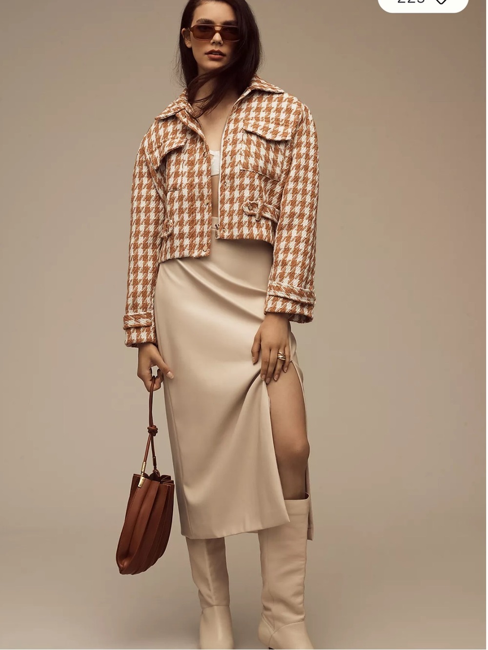 Anthropologie Bishop-Young tweed Moto Jacket